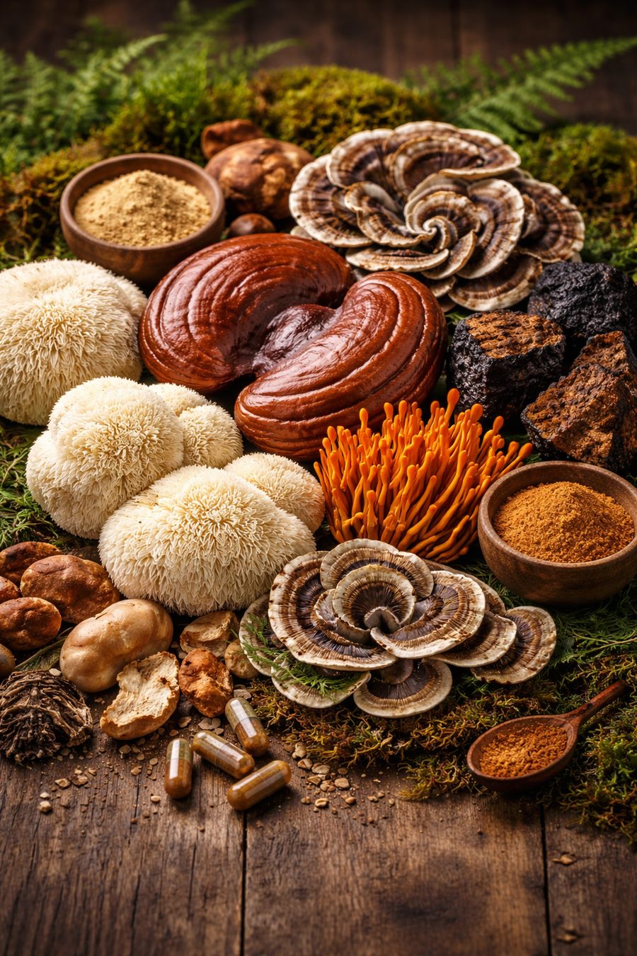 Lion's Mane et autres champignons adaptogènes